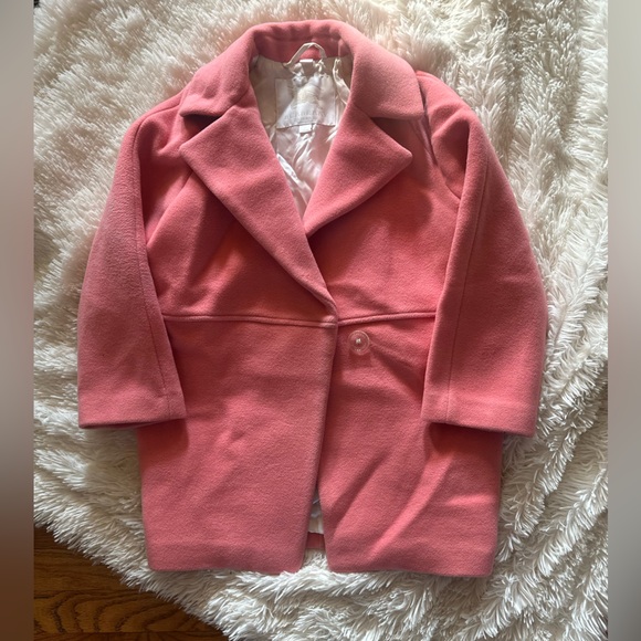Burberry Kids' Edia pink wool coat - Picture 4 of 12